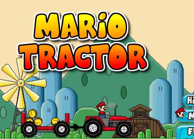 super mario tractor flash game online